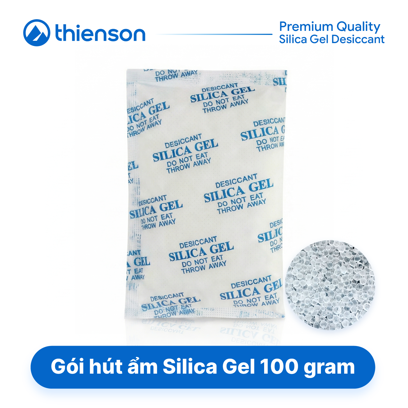 Gói hút ẩm Silicagel loại 100 gram