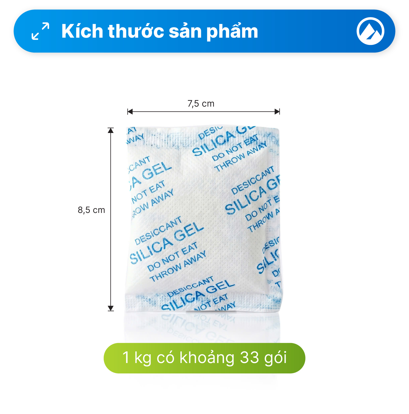 Gói hút ẩm Silicagel loại 30 gram - Ảnh 5