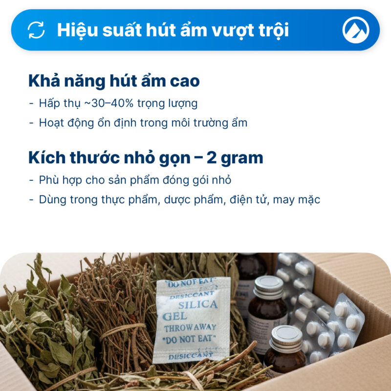 gói Silica Gel 2g