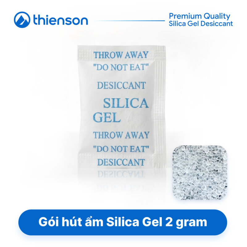 gói hút ẩm Silica Gel 2g