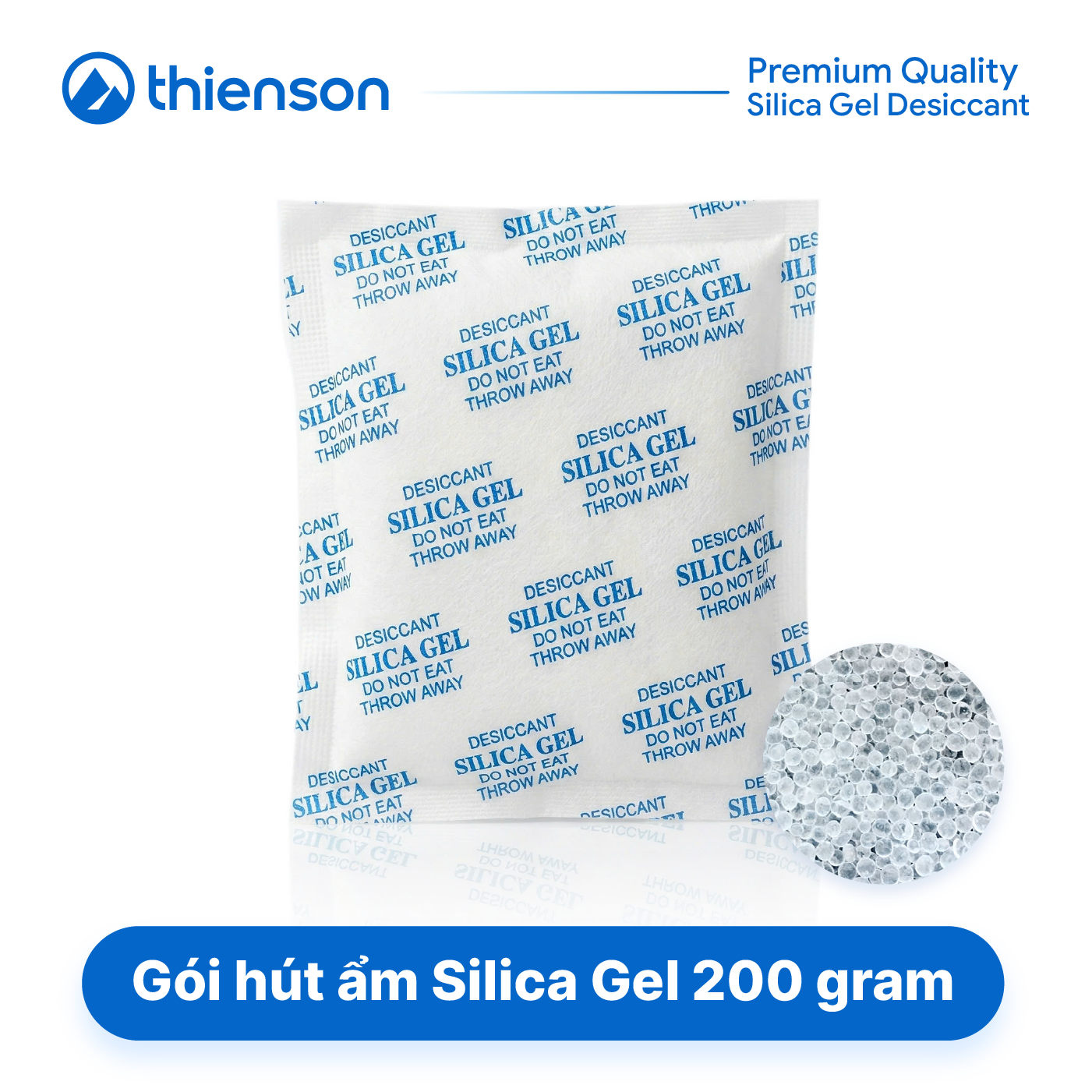 Gói hút ẩm Silicagel loại 200 gram