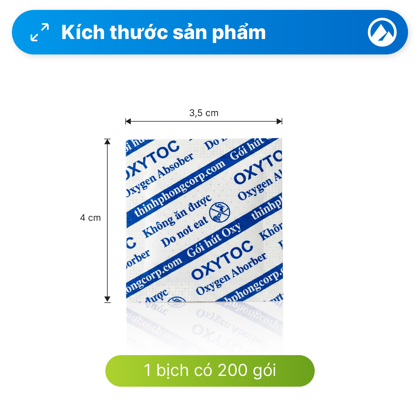 gói hút oxy 30cc