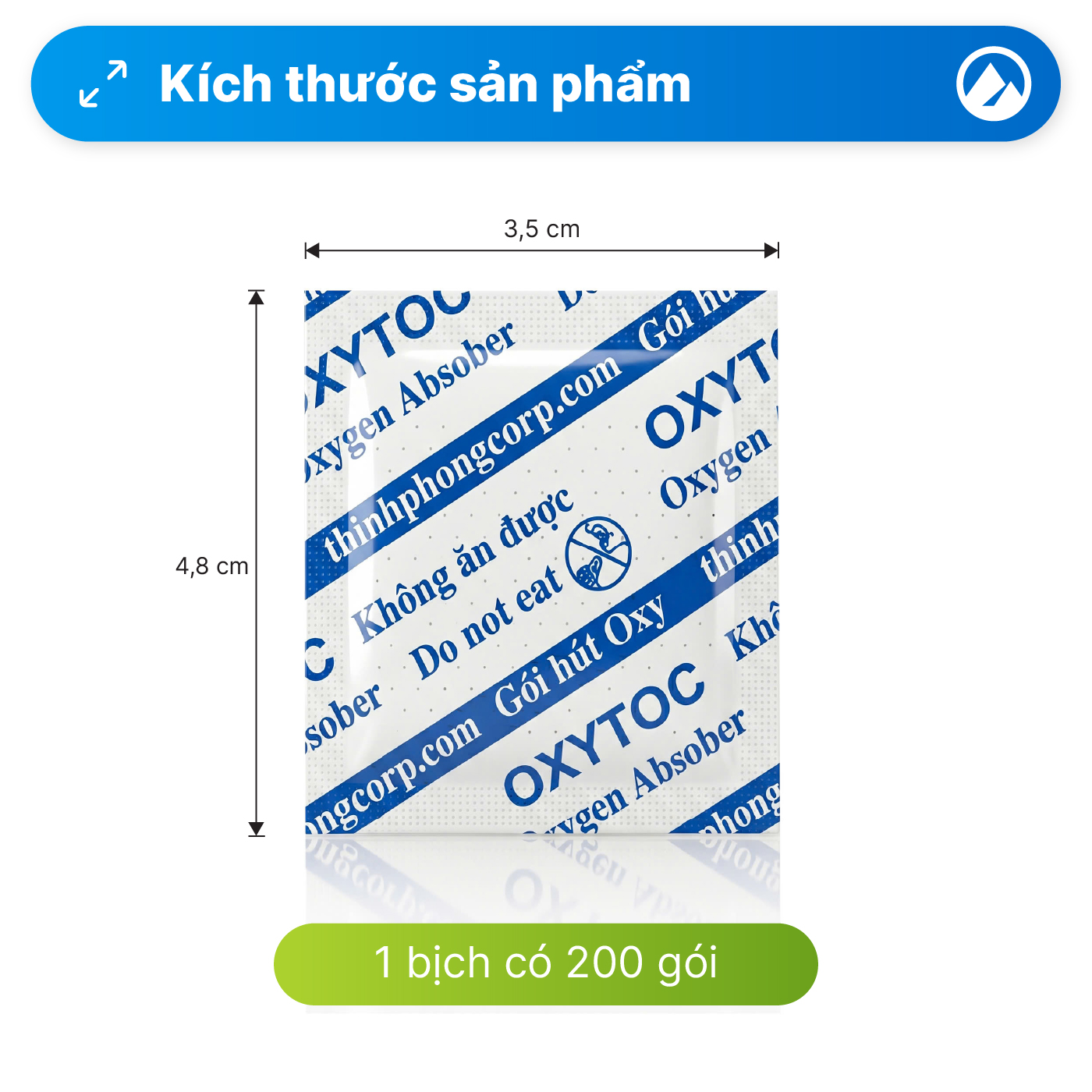 gói hút oxy 50cc