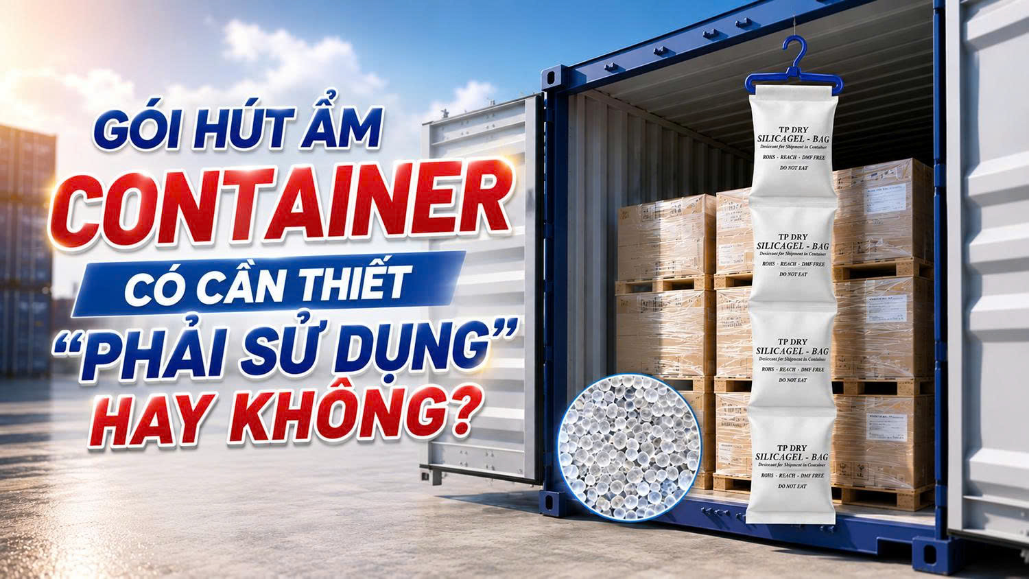 gói hút ẩm cho container