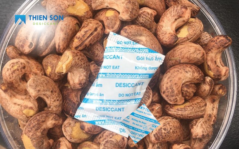 Nên sử dụng gói hút ẩm cho thực phẩm