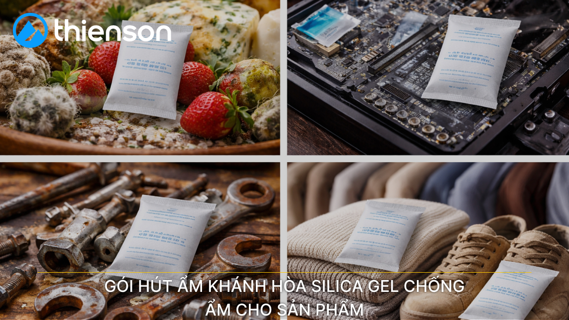 Gói Hút Ẩm Khánh Hòa silica gel chống ẩm cho sản phẩm