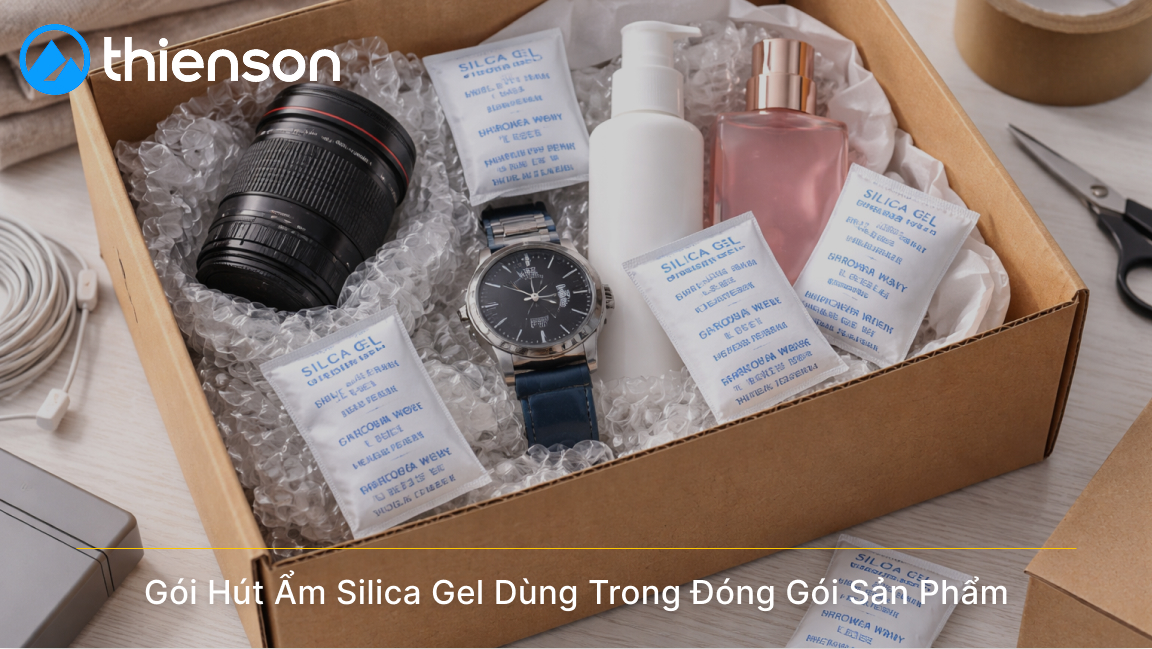 Gói Hút Ẩm Silica Gel Giúp Hấp Thụ Hơi Nước Và Giữ Môi Trường Khô Ráo