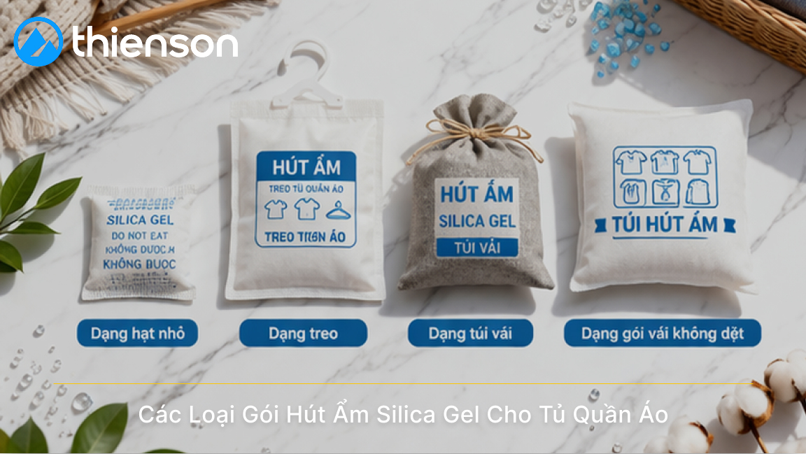 Gói Hút Ẩm Tủ Quần Áo Có Nhiều Loại Phù Hợp Từng Nhu Cầu