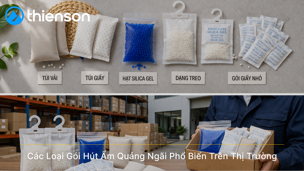 Nhiều Loại Gói Hút Ẩm Khác Nhau Phục Vụ Nhiều Nhu Cầu Bảo Quản
