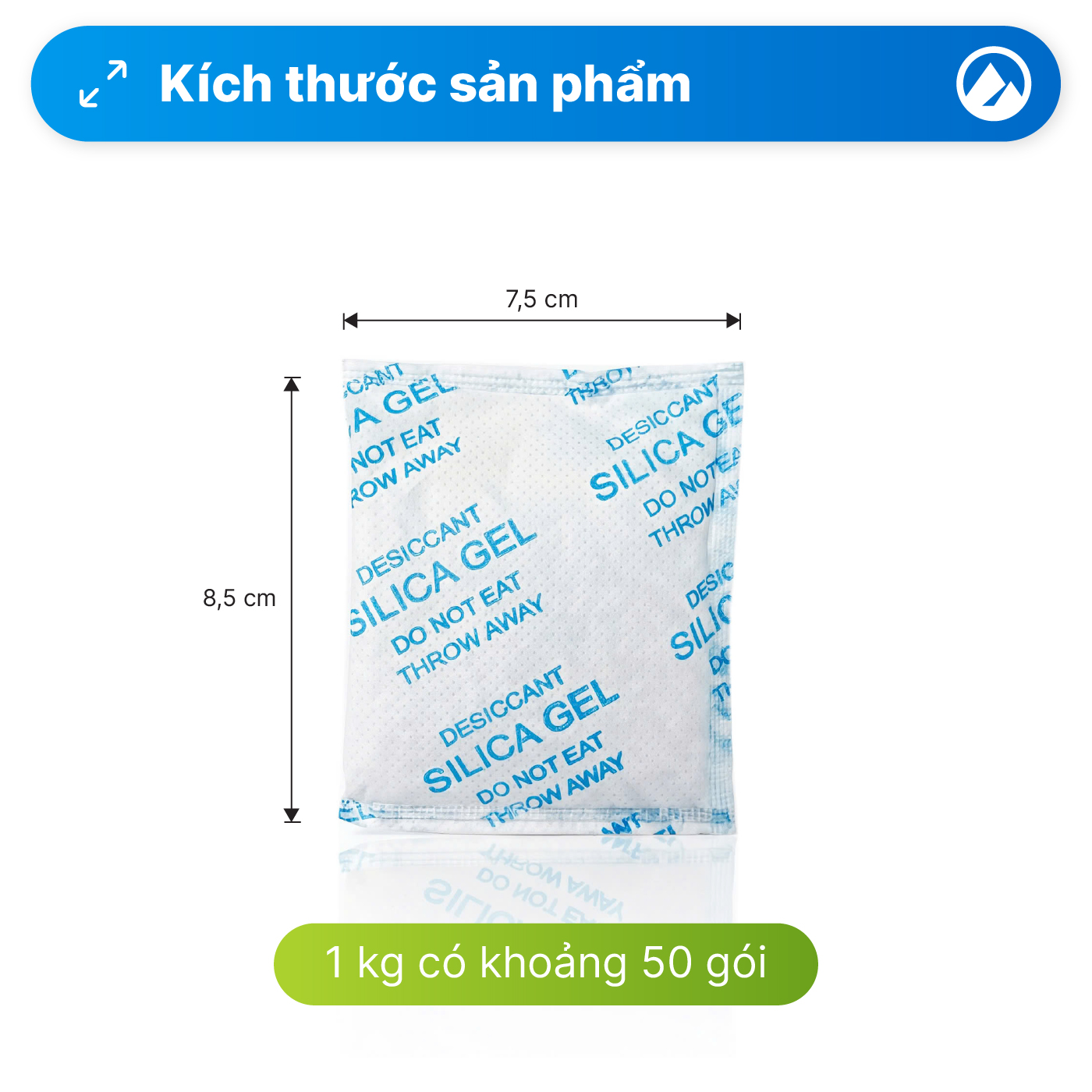 Gói hút ẩm Silicagel loại 20 gram - Ảnh 2