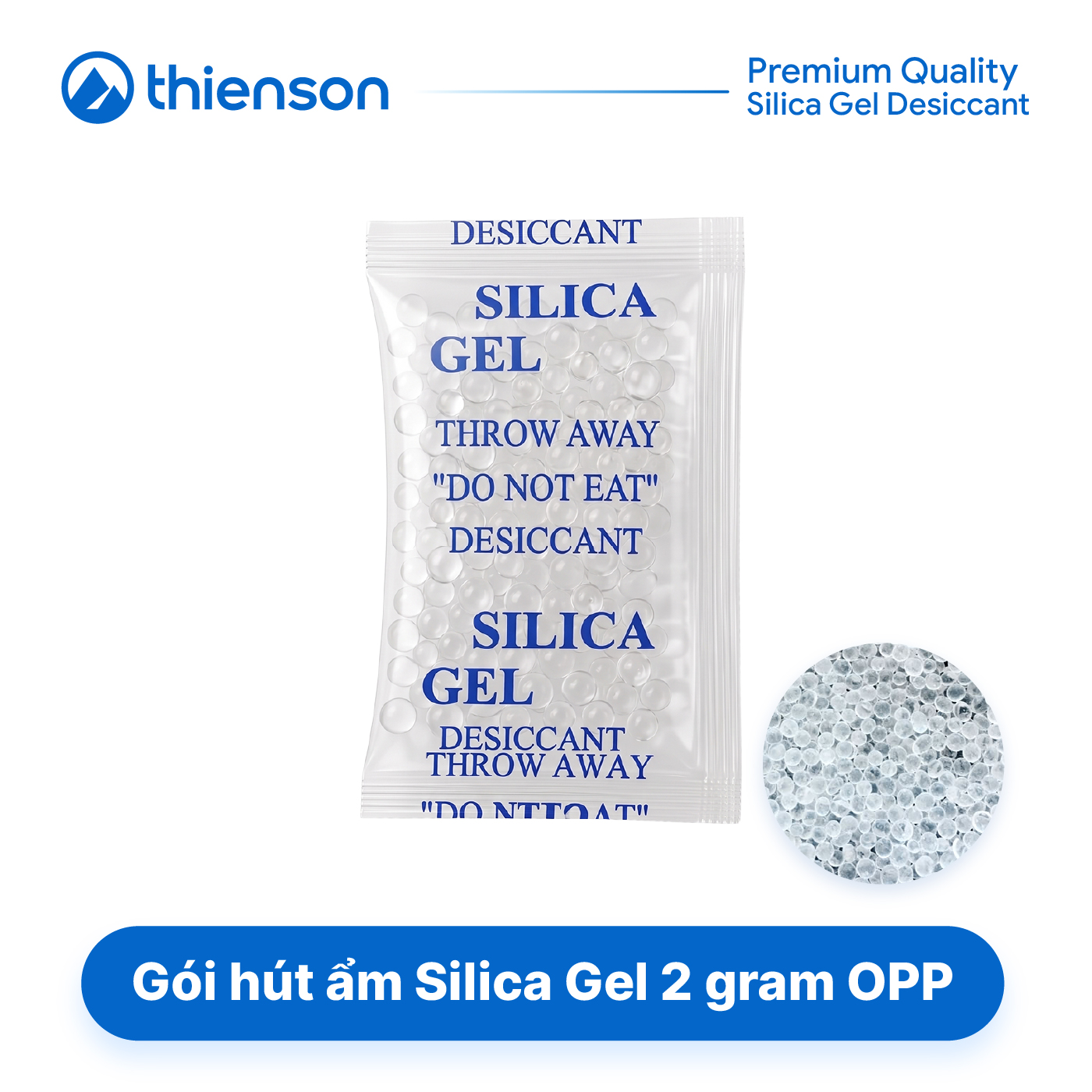 Gói hút ẩm Silicagel loại 2 gram OPP