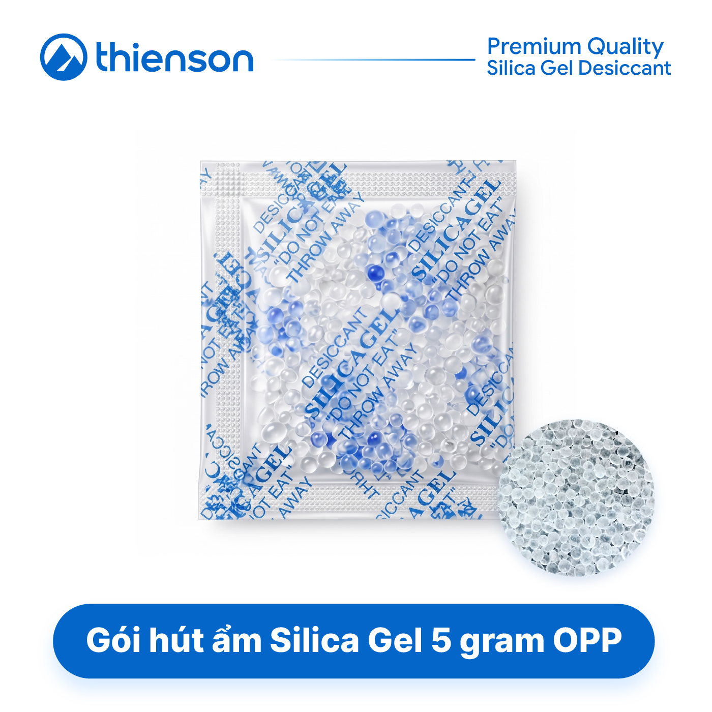 Gói hút ẩm Silicagel loại 5 gram OPP